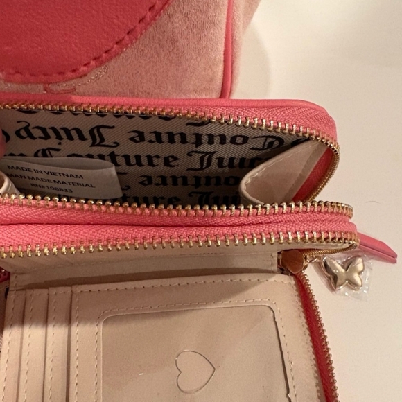 Juicy Couture Blush Pink Backpack and Wallet Set
